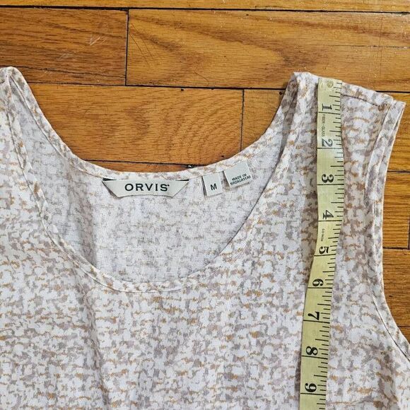 ORVIS Women Linen Blend Midi Dress Size Medium - Picture 6 of 8